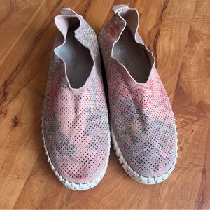 Ilse Jacobsen Tulip 139 Perforated Slip-On Sneaker Coral Blush 39 / US 8.5-9